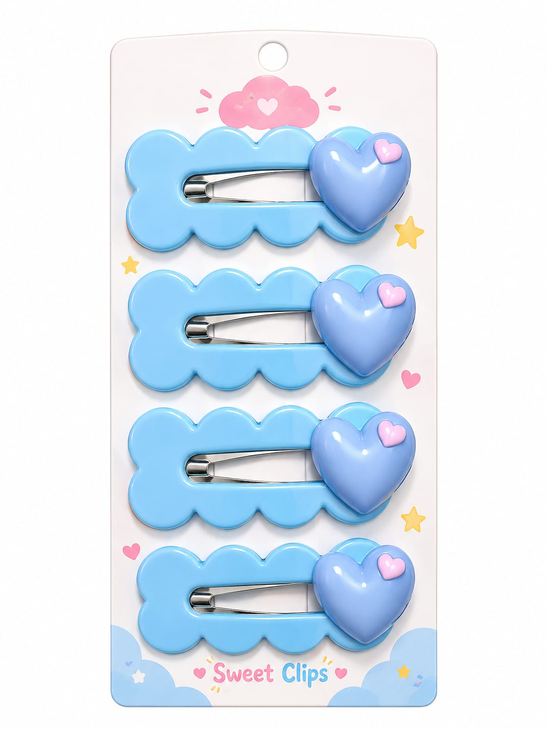 Cute Heart Sweet Hair Clips