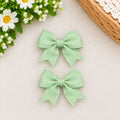 Striped Bow Hair Clips
