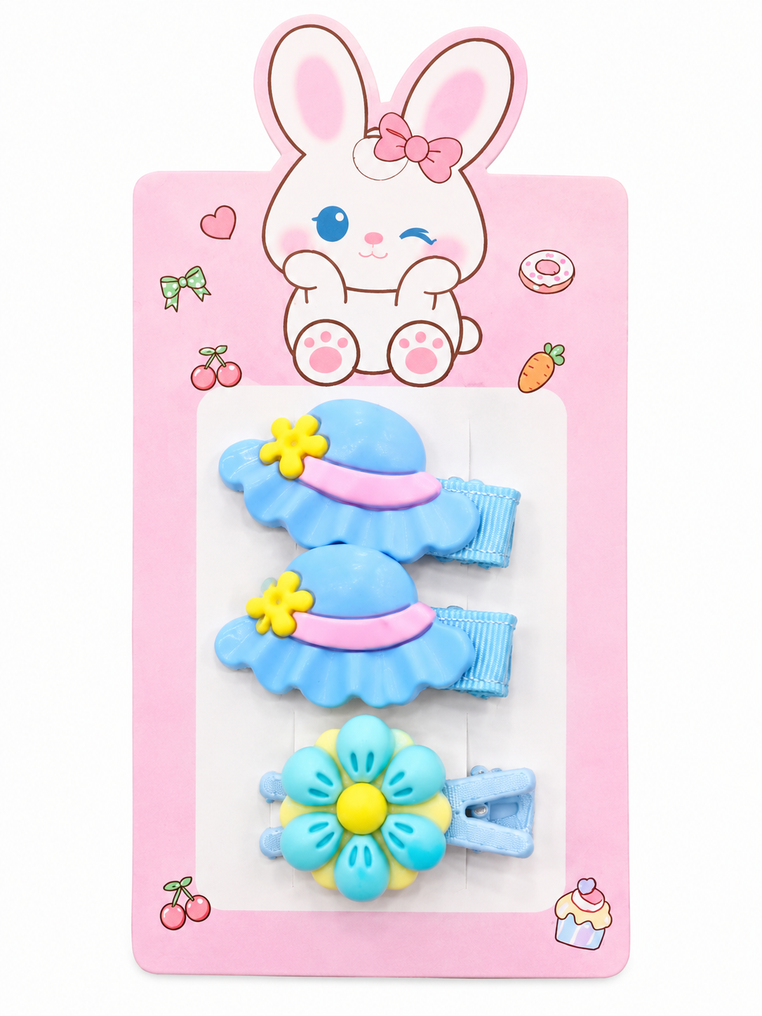 Cute Bunny & Flower Hair Clips