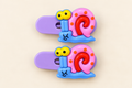 Cute Cartoon Snail Hair Clip Pair (2 Pcs)