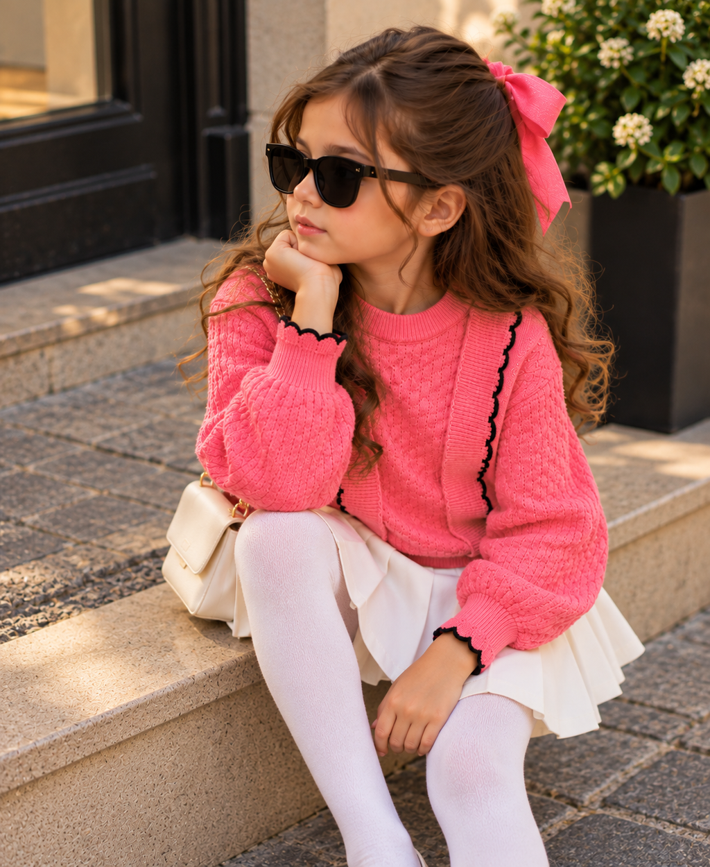 Girls Sweater Pink