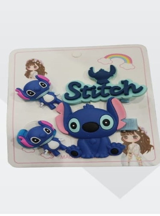 Cute Stitch Hair Clip and Pony set