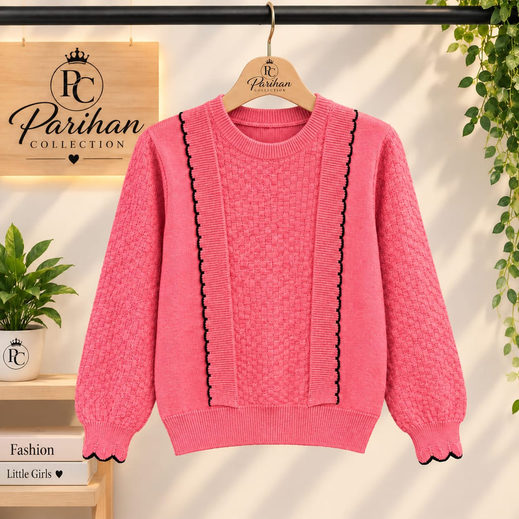 Girls Sweater Pink
