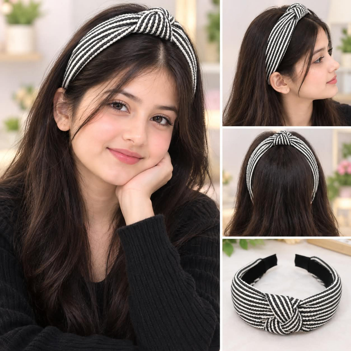 Striped Knot Headband