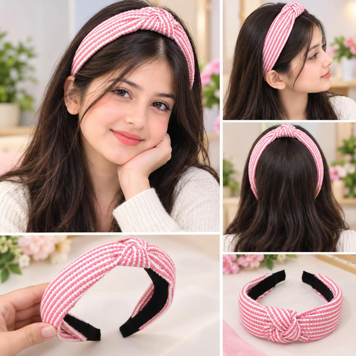 Striped Knot Headband